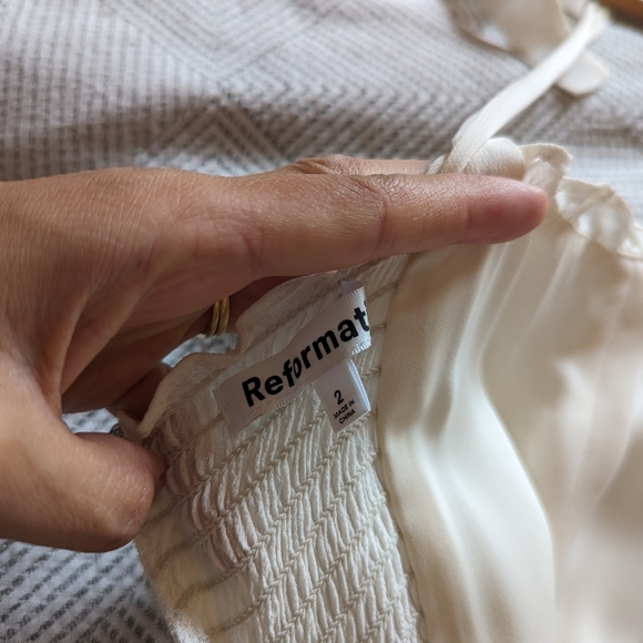 Reformation - Nikita Dress Size 2 - Ivory - Picture 2 of 3